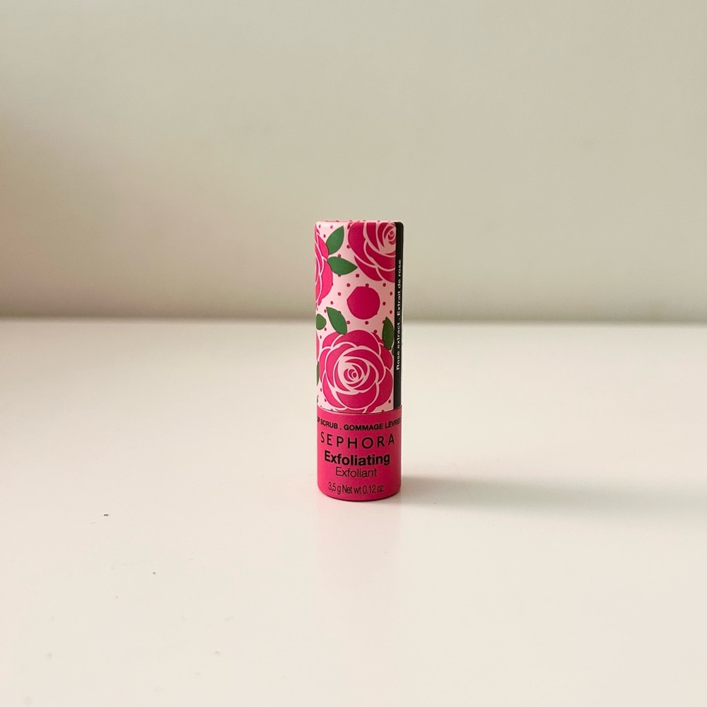 🌸SEPHORA COLLECTION Exfoliating Lip Scrub in Rose Full Size 3.5 g - Picture 2 of 7